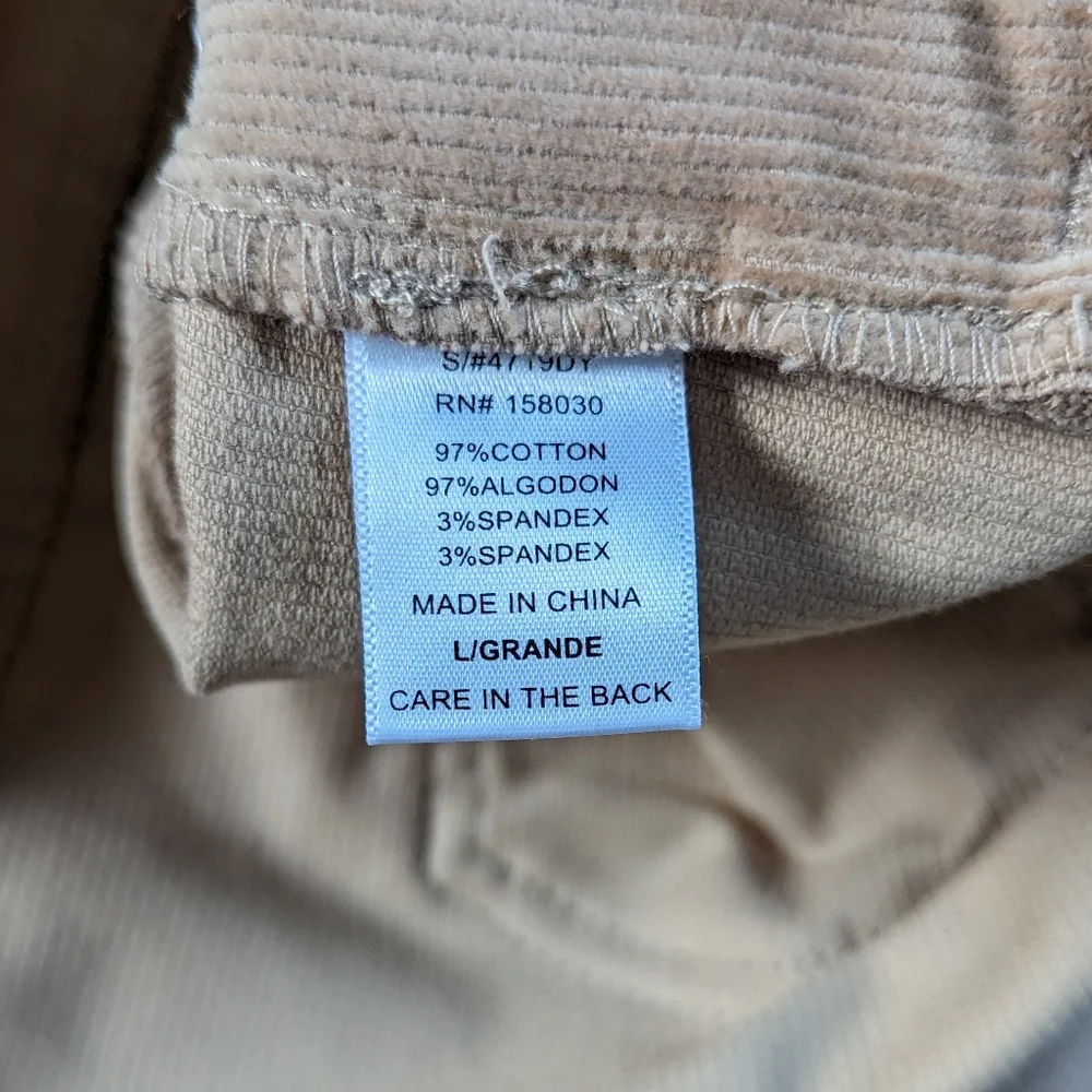 Corduroy Miniskirt Overalls - Picture 4 of 4